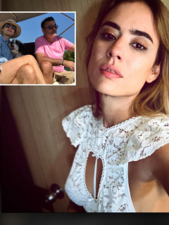 Foto de Carolina Ramírez y su esposo Mariano Bacaleinik, a propósito de su matrimonio y el caso Mark Tacher