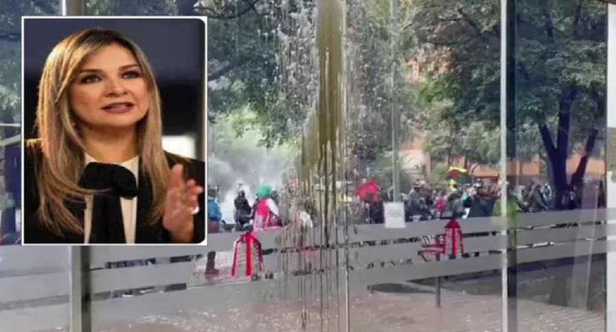 Vicky Dávila rechaza ataque de vandalismo contra RCN y Semana, durante paro nacional