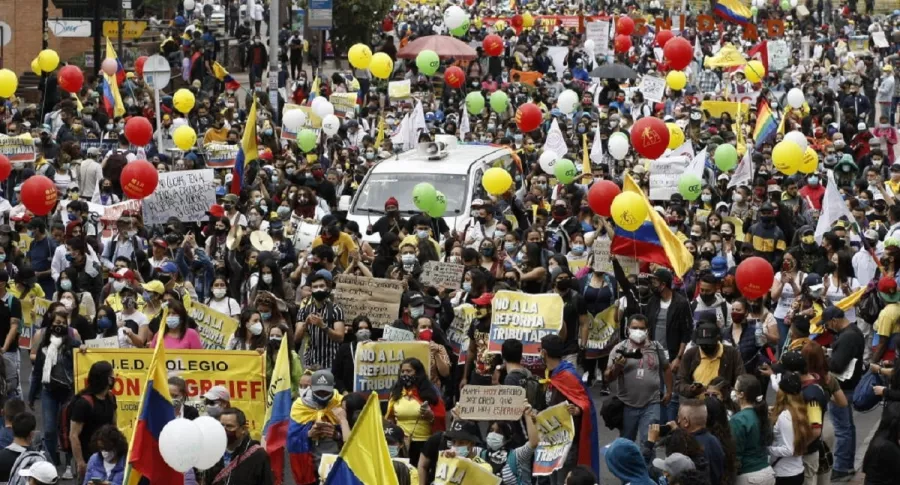 Las manifestaciones del paro nacional de este 28 de abril continuarían el jueves 29.