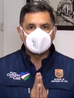 Balacera en Carulla de Cali; alcalde Ospina pide a Duque no provocar más muertos. Imagen del máximo mandatario de los caleños.