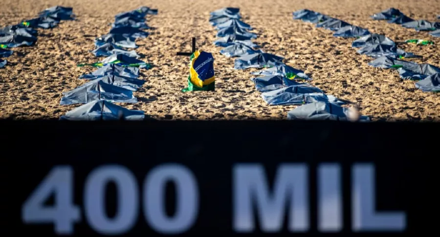 Brasil llegó a 400.000 muertos por COVID-19.