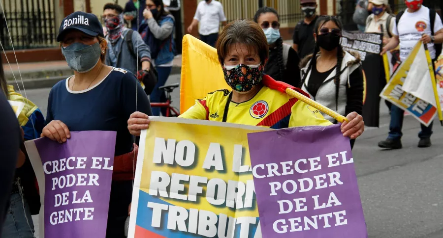 Marchas por paro nacional y Día del trabajador en Bogotá, Cali y Medellín