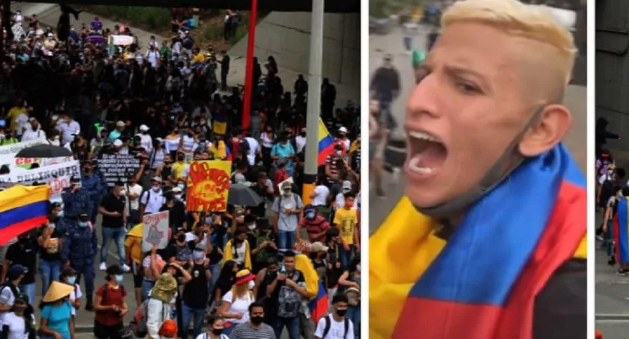 ‘La Liendra’ aseguró que el Esmad fue el que comenzó los enfrentamientos durante las protestas de este sábado en Medellín.