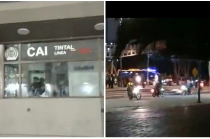Atacan CAI en El Tintal (Bogotá) y se escuchan disparos en el sector.