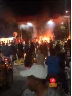 Videos de enfrentamientos entre manifestantes y Esmad en peaje Palmira – Cali.