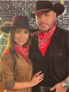 Fotomontaje de Frank Solano, Paola Jara y Jessi Uribe, a propósito de supuesto embarazo de ella