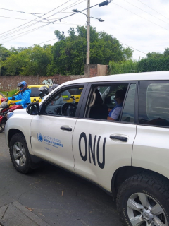 Una comisión de Derechos Humanos de la ONU habría recibido varios disparos por parte de la fuerza pública en Cali.