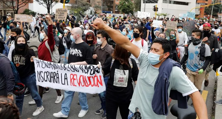 Protestas en Colmbia, donde han desaparecido 87 personas, según reporte de Defensoría del Pueblo