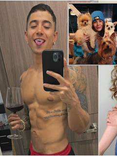 Foto de Andy Rivera y Lina Tejeiro, a propósito de que él le regaló a Kimmy