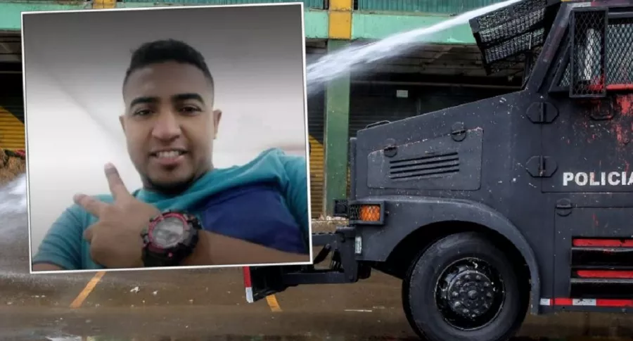 Cristian Barrios, estudiante impactado por chorro de agua del Esmad y que está en UCI en Barranquilla