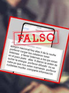 Imágenes que ilustran el falso apagón en Colombia