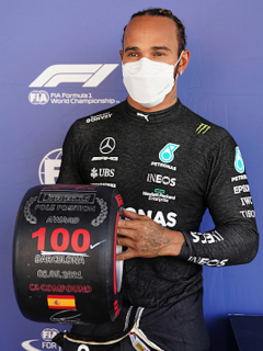 Lewis Hamilton logra su ‘pole’ número 100 para el premio de España en F1
