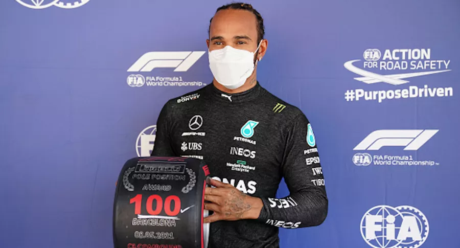 Lewis Hamilton logra su ‘pole’ número 100 para el premio de España en F1