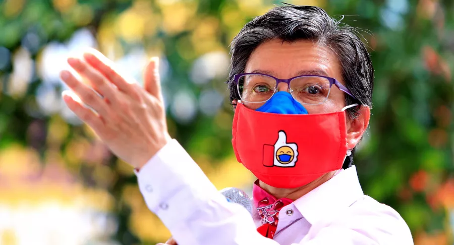 El fútbol en Bogotá sigue suspendido, pero la Copa América sí se podrá jugar. Anuncios de Claudia López. Imagen de referencia de la alcaldesa.