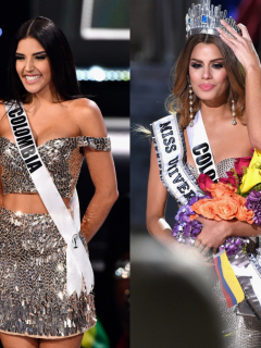 Foto d Laura González, Ariadna Gutiérrez y Luz Marina Zuluaga, a propósito de cómo lucen las Miss Universo