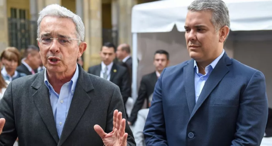 Álvaro Uribe e Iván Duque, en época de elecciones, a quienes el comité del paro les piden rechazar la violencia policial en las protestas