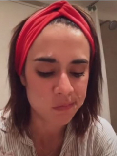 Carolina Ramírez, quien interpreta a Yeimy Montoya en ‘La reina del Flow’, desconsolada por la situación que vive Colombia durante paro nacional.