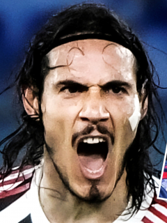 Hámilton Rícard le enseñó a definir a Cavani, contó el exjugador colombiano. Fotomontaje: Pulzo.