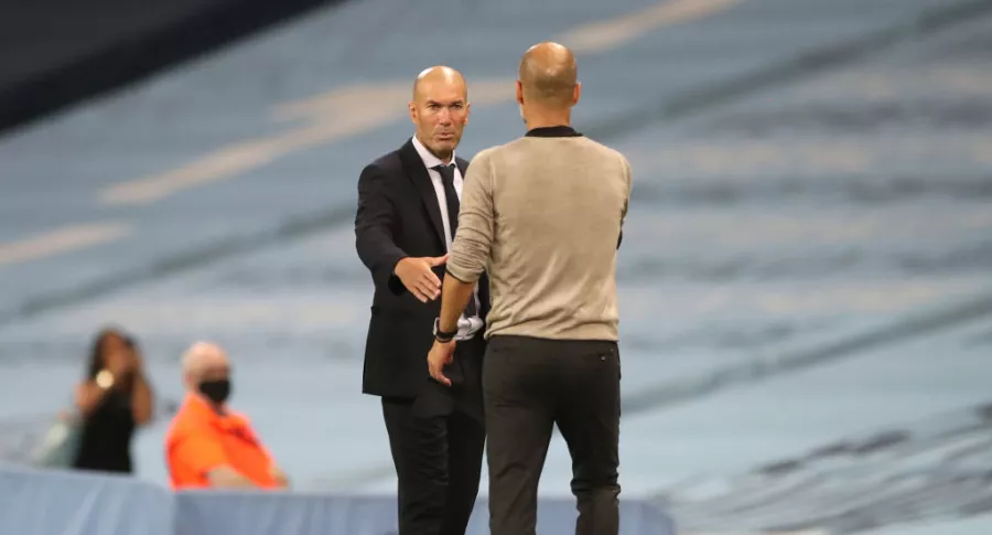 Foto de Pep Guardiola y Zinedine Zidane ilustra nota sobre cambios en los estilos de jugadores