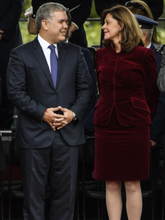 Foto de Iván Duque y Marta Lucía Ramírez, a propósito de cuánto ganan