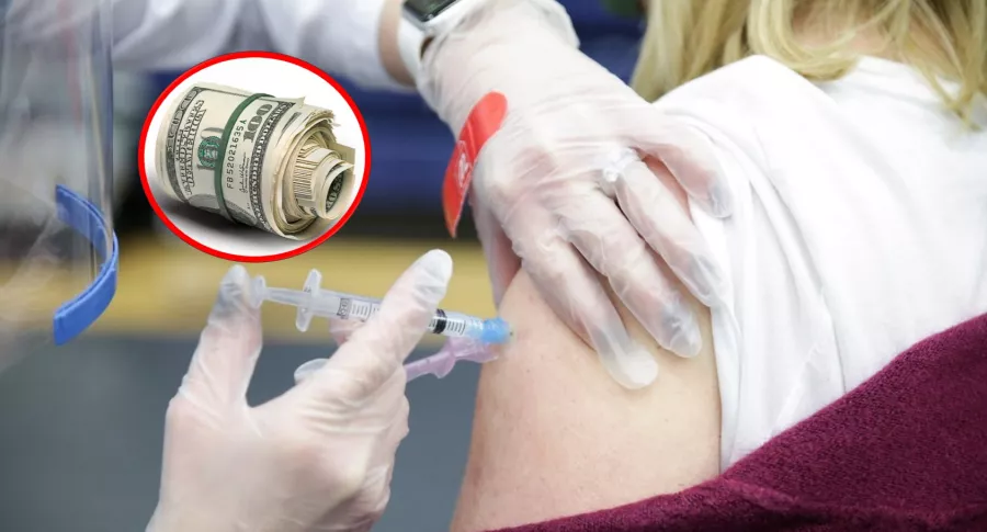 Dólares y vacunación ilustran nota sobre rifa de un millón de dólares que hará gobernador de EE. UU. entre los que se vacunen contra la COVID-19