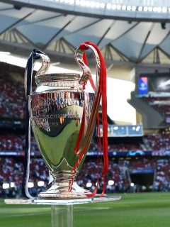 Imagen de trofeo de Champions League: cuya final se muda a Oporto, en Portugal