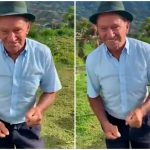 [Video] Abuelo baila de alegría luego de vender mucha papa en la calle; la pasó mal