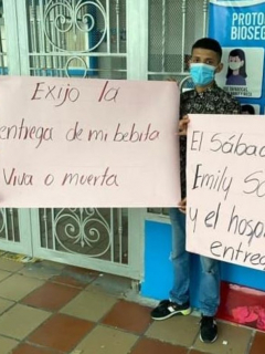 Familia dice que hospital de Tuluá entregó rata muerte en vez de cuerpo de bebé
