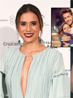 Foto de Carolina Ramírez y Juan Manuel Restrepo, de 'La reina del flow', a propósito de si ella lo morbosea