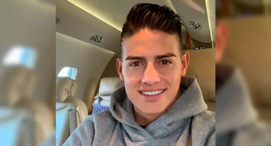 James Rodríguez vuela a Colombia en avión privado.