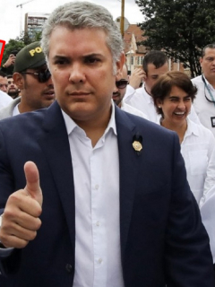 Imágenes que muestran a Miguel Ceballos e Iván Duque, directos protagonistas
