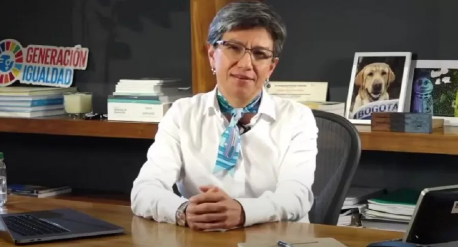 Claudia López, alcaldesa de Bogotá, reapareció luego de superar el coronavirus