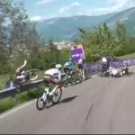 (Video) Caída en etapa 17 del Giro de Italia; Remco Evenepoel casi se retira