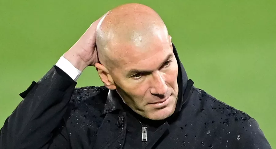 Zinedine Zidane se va del Real Madrid de España. Imagen del francés.