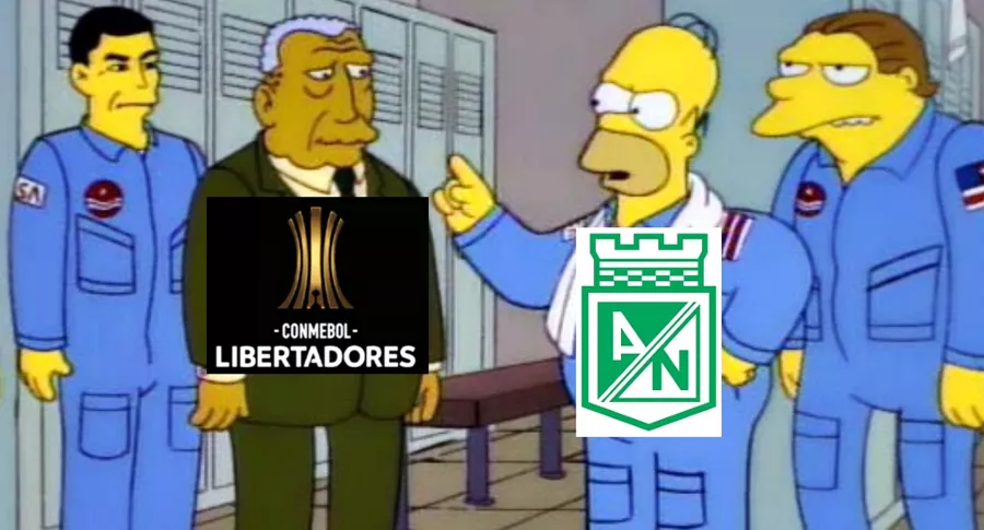 Meme para la eliminación de Atlético Nacional en Copa Libertadores.