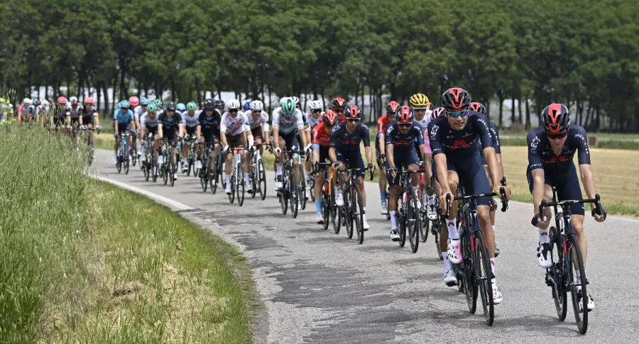Imagen del Giro de Italia del 27 de mayo, tomada del Twitter de la carrera.
