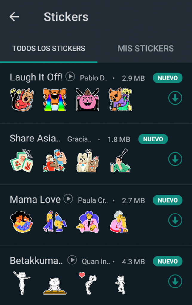 Animated Sticker pack for Whatsapp Laugh it Off - pablodelcielo