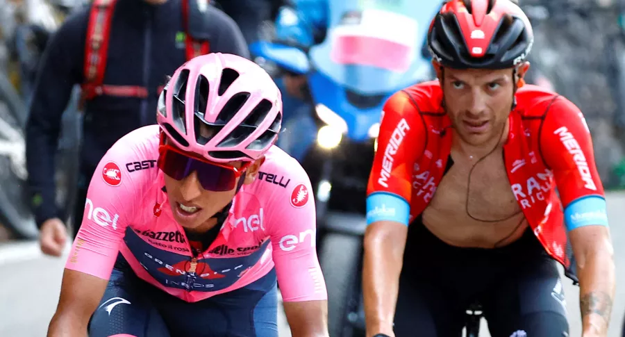 Giro de Italia: donde ver etapa 21 en vivo por TV; Caruso, favorito sobre Bernal. Imagen de los 2 ciclistas.