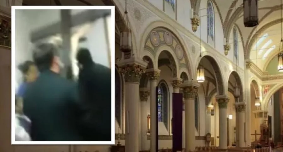 Video viral de sacerdote ‘exorcizando’ a policías porque lo pillaron realizando misa clandestina en Argentina. 