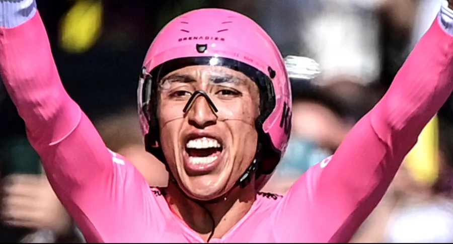 Egan Bernal gana el Giro de Italia y lanza advertencia a sus rivales.. Imagen del colombiano.
