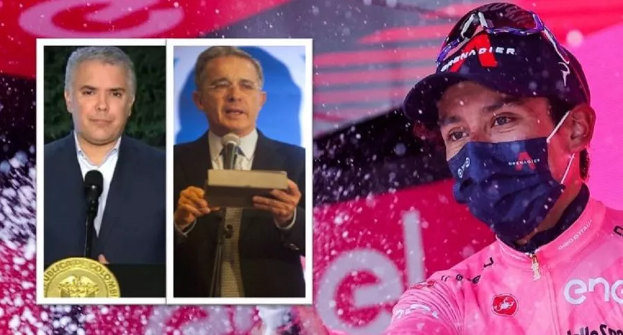 El presidente Iván Duque y Álvaro Uribe felicitaron en las redes a Egan Bernal luego de ganar el Giro de Italia 2021.