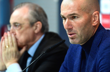 Zinedine Zidane se despide del Real Madrid con dura carta a Florentino Pérez. Imagen de 'Zizou' y del presidente del club.