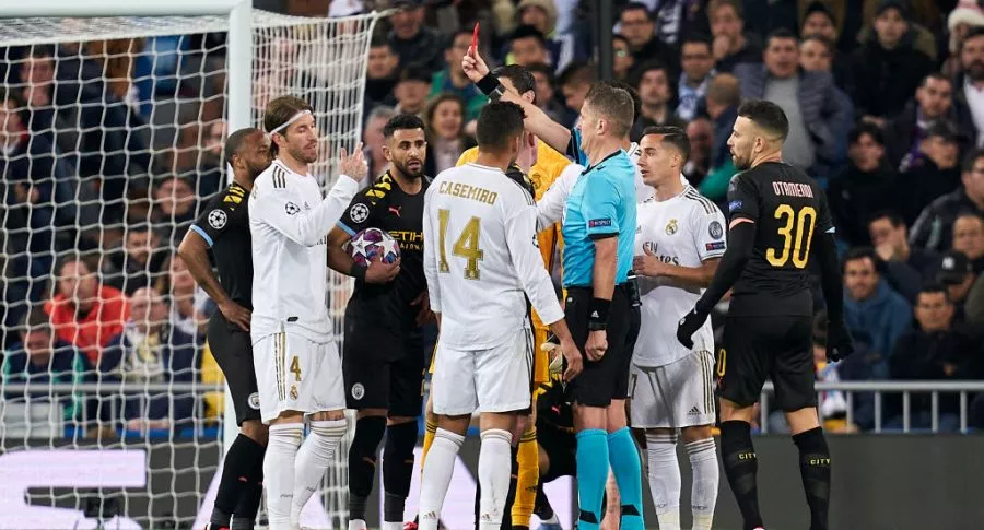 Foto de Real Madrid vs. Manchester City ilustra nota sobre Sergio Ramos