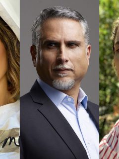Foto de Carmen Villalobos, Marlon Moreno y Ana Wills, a propósito de sus personajes LGBT (Pride)