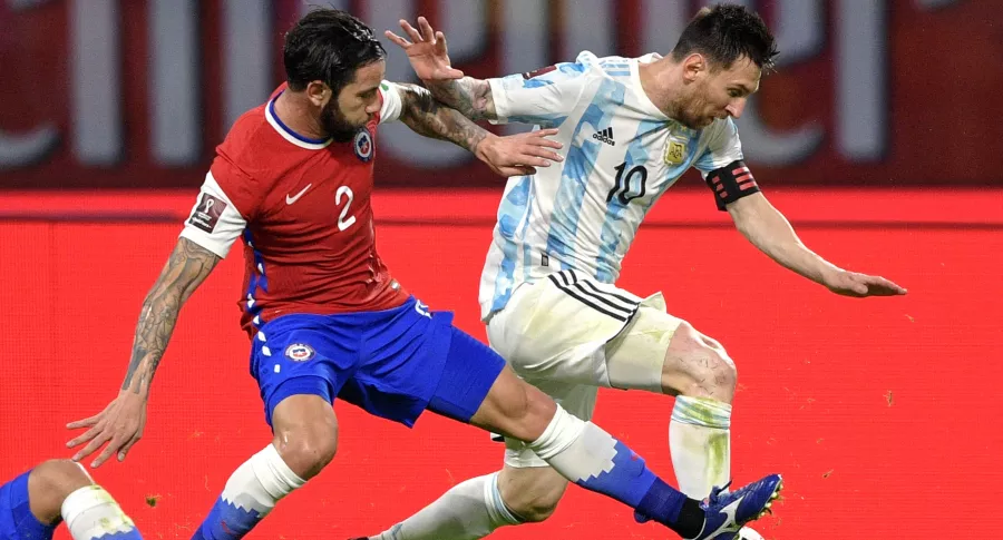 Empate 1-1 entre Argentina y Chile; Messi, gol 2.000 de la Eliminatoria. Imagen del partido