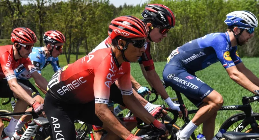 Nairo Quintana, quien es 19 en el Critérium del Dauphiné 2021