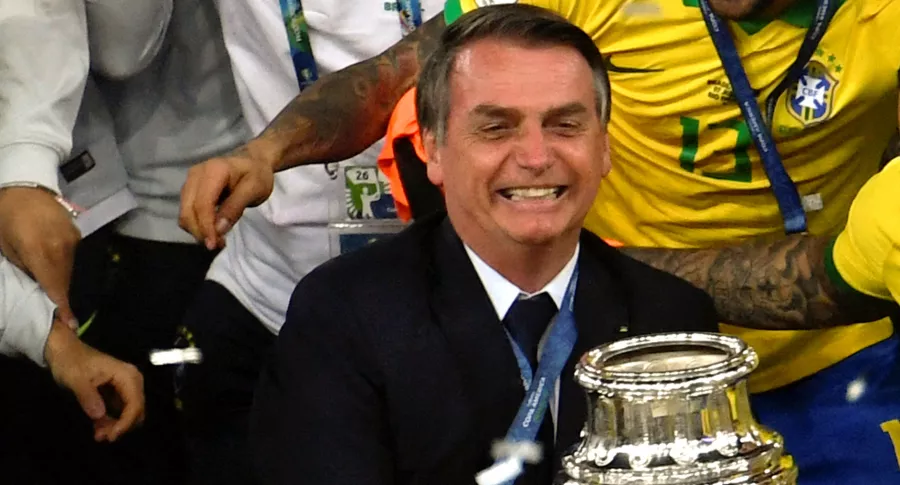 Bolsonaro ataca a periodista que lo criticó por la Copa América. Imagen del mandatario.