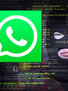 Imagen ilustrativa de hacker y WhatsApp, a propósito de si sirve cifrado de extremo a extremo
