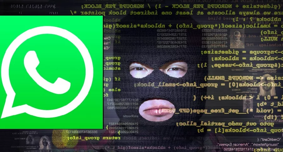 Imagen ilustrativa de hacker y WhatsApp, a propósito de si sirve cifrado de extremo a  extremo