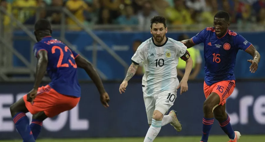 Imagen de Lionel Messi que ilustra nota; Eliminatorias sudamericanas: Colombia vs. Argentina; valor de nóminas